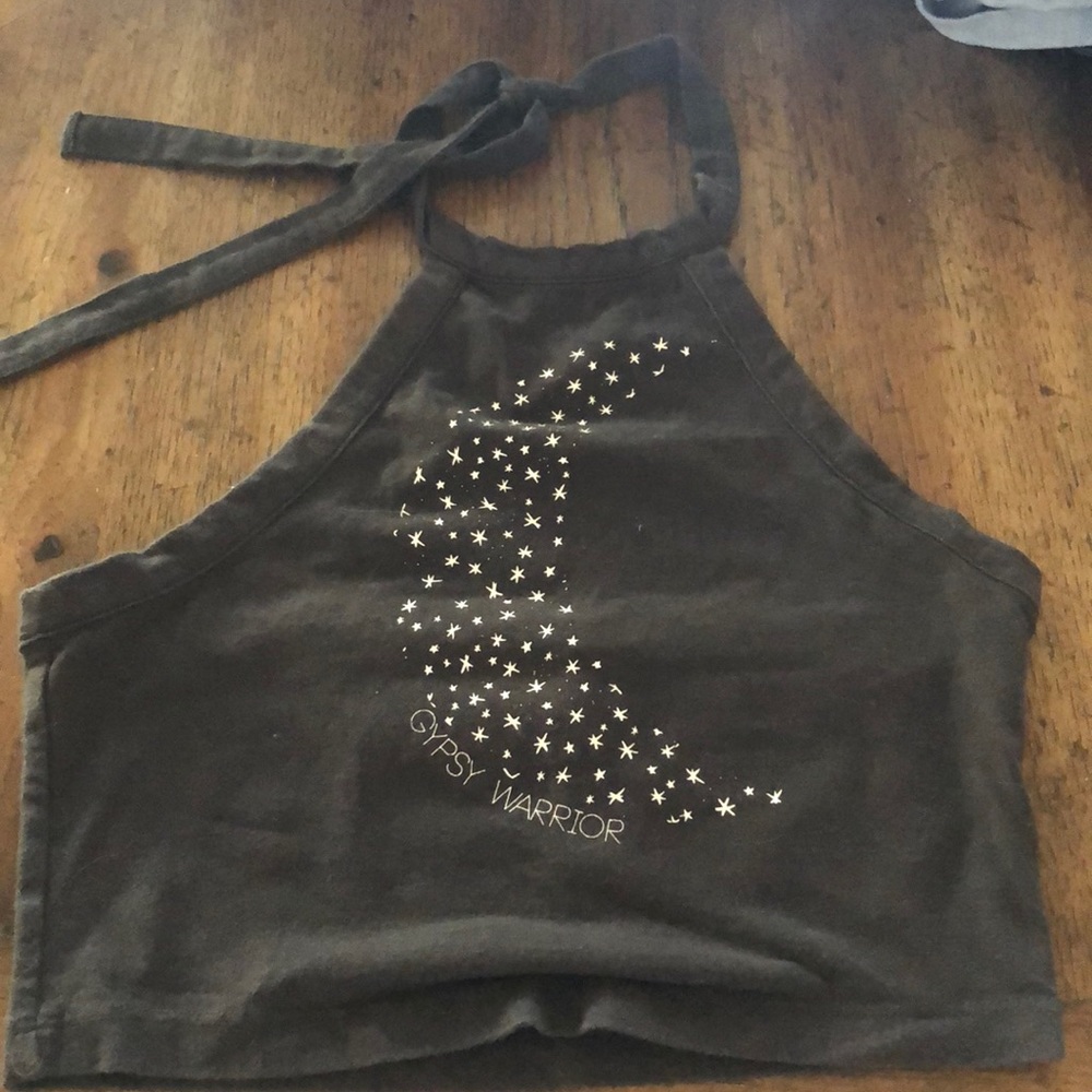 Around-the-neck halter top